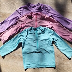 Set Of 3 Primary UPF Sunshirts (Rashguards)